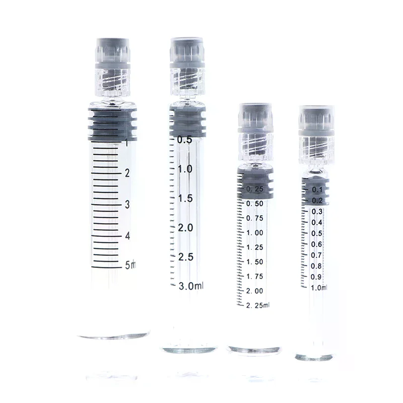 Glass Syringe Luer Lock Syringe Borosilicate Glass Prefillable Syringe