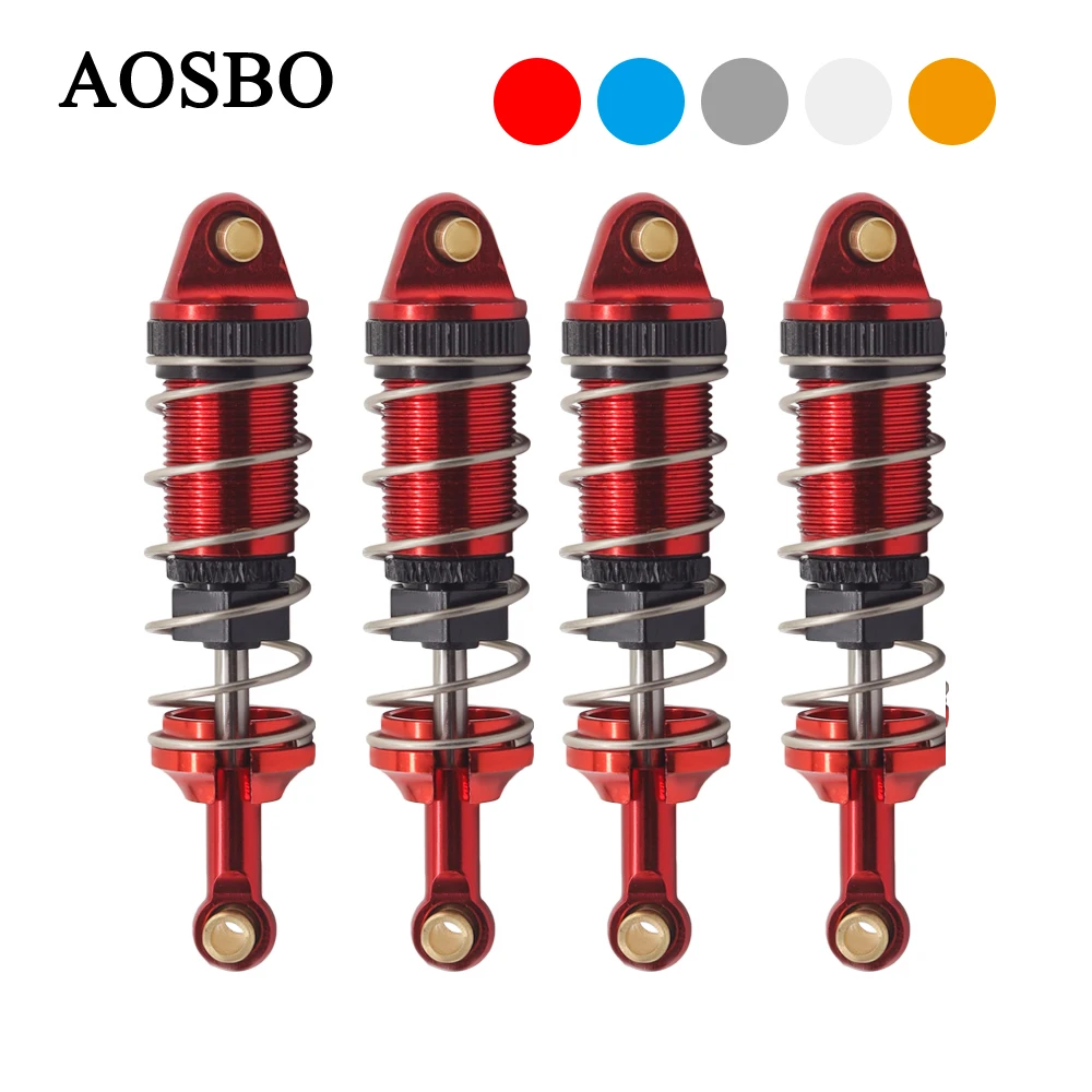 Metal Front and Rear Hydraulic Shock Absorbers Hole to Hole 60MM For MJX Hyper Go 1/14 14301 14302 Rc Car Upgrade Parts