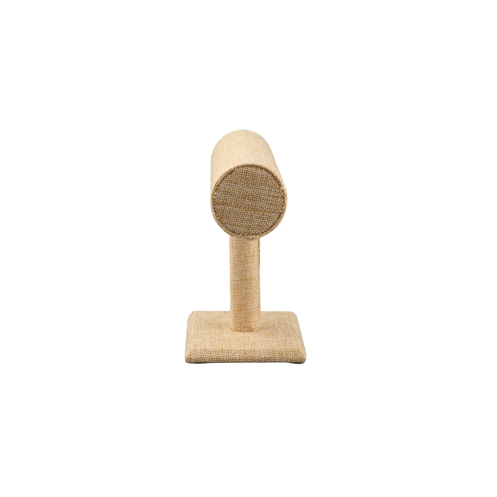 Single Layer Jute Bracelet Display Organizer Stand Jewelry Rack for Necklaces Watches Protection Storage Jewelry Display Stand