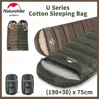 Naturehike Sleeping Bag Polyester Cotton Ultralight Winter Envelope Sleeping Bags for Adult Outdoor Camping Tourist Waterproof