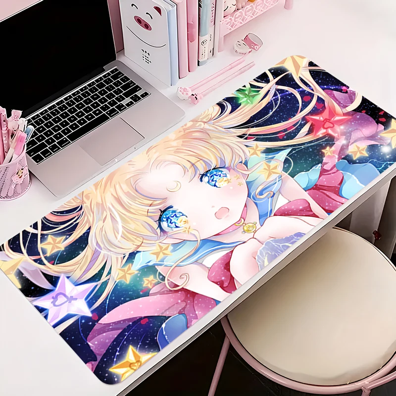 

Computer Desk Mat Rubber Non-slip Large Mousepad S-Sailor Gaming Gamer Cabinet Carpet Keyboard XXL Extended Table Pad Carpet Mat