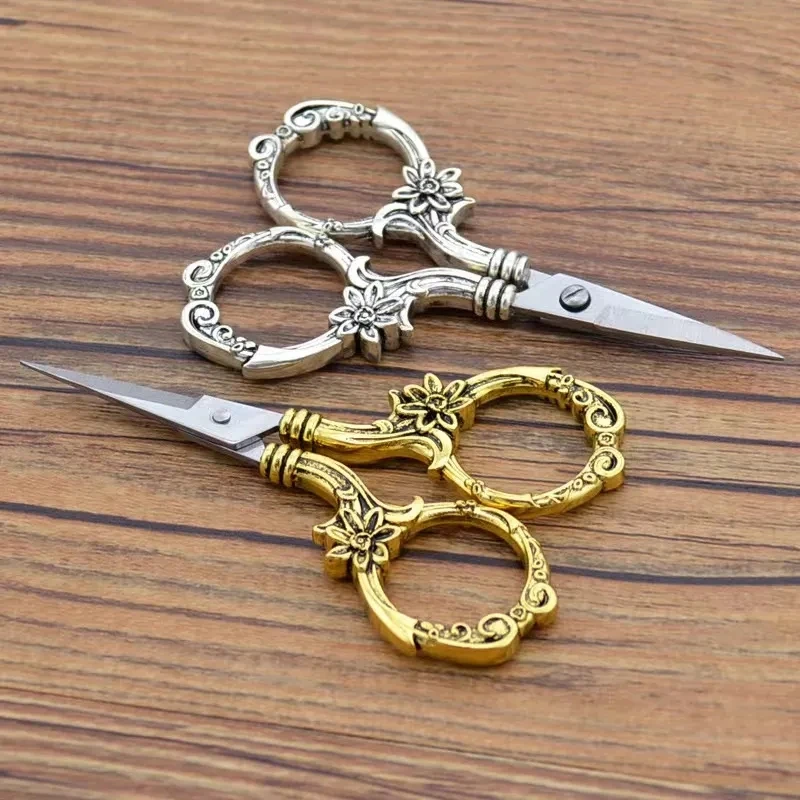 Stainless Steel Vintage Scissors Sewing Fabric Cutter Embroidery Scissors Tailor Scissor Thread Scissor Tools for Sewing Shears