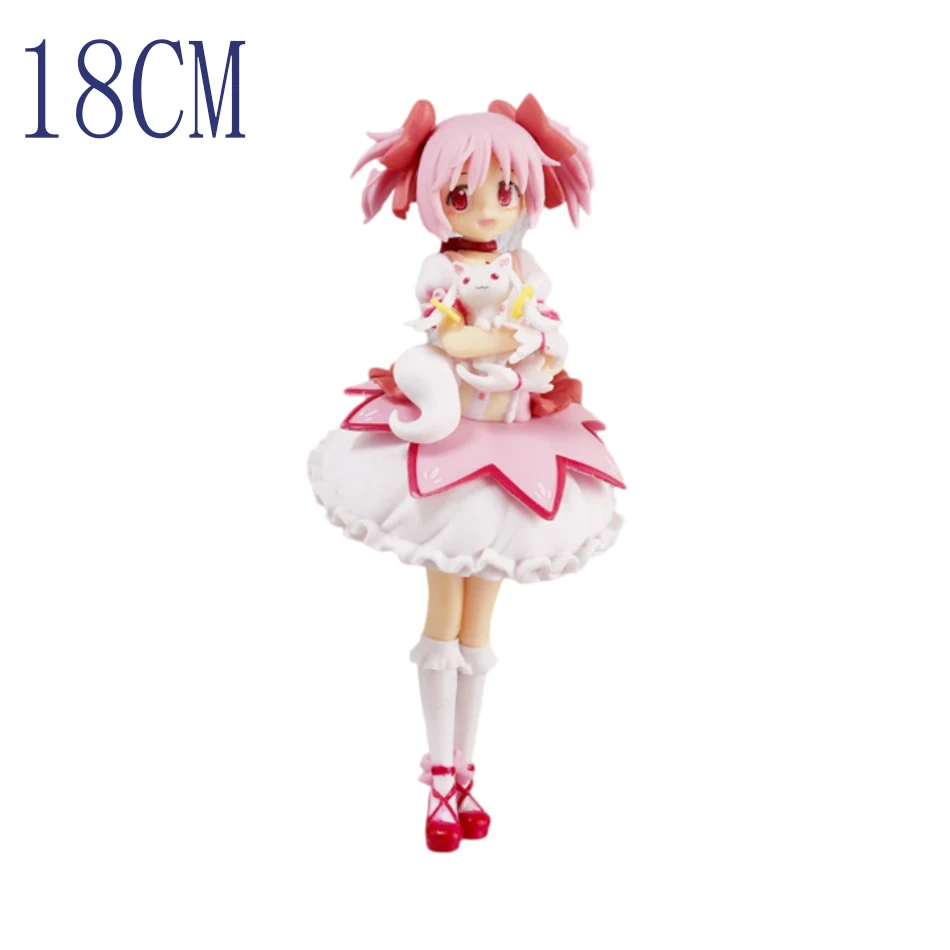 17-18 cm Puella Magi Madoka Magica Aniem Figura Kaname Madoka Action Figure Magic Girl Modello Decor Bambole Giocattoli Regalo di Natale
