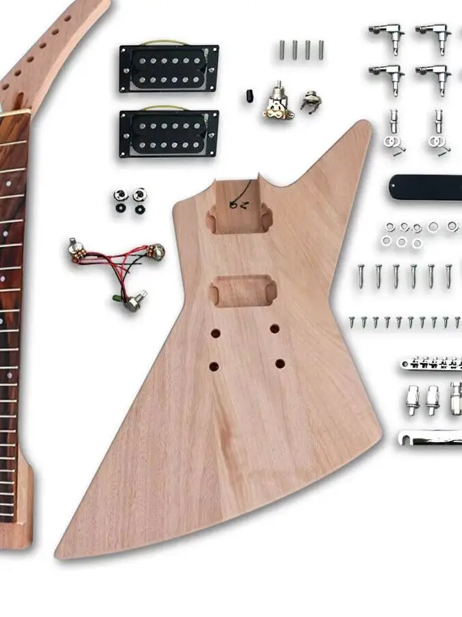 1set-guitar-kit-diy-electric-guitar-kits-guitar-neck-for-banana-head-for-explorer-guitar-parts