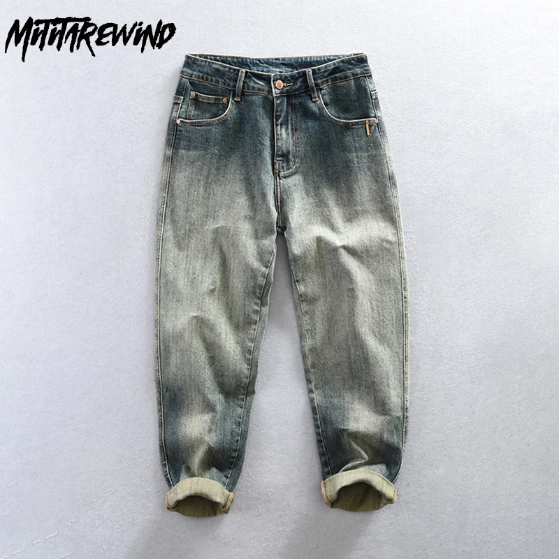 Spring Autumn Y2k Jeans for Men Hip Hop Baggy Jeans Casual Retro Wash Jeans Hombre 94% Cotton Comfortable Pants Youth Streetwear