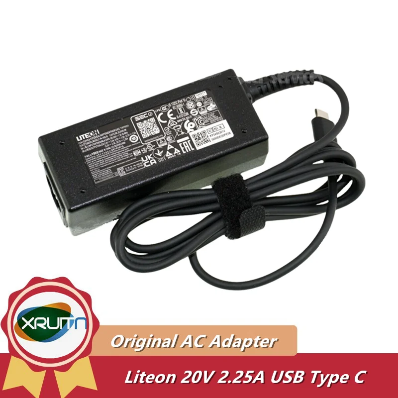 

Genuine Liteon 20V 2.25A 45W AC Adapter PA-1450-80 PA-1450-50 PA-1450-78 Laptop Charger USB-C Type C For HP / ACER Power Supply