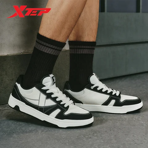 Xtep MAXX LITE 남성용 스케이트보드 신발, 2024 여름 통기성 스케이트 신발, 편안한 트레킹 레저 스니커즈, 876219310025