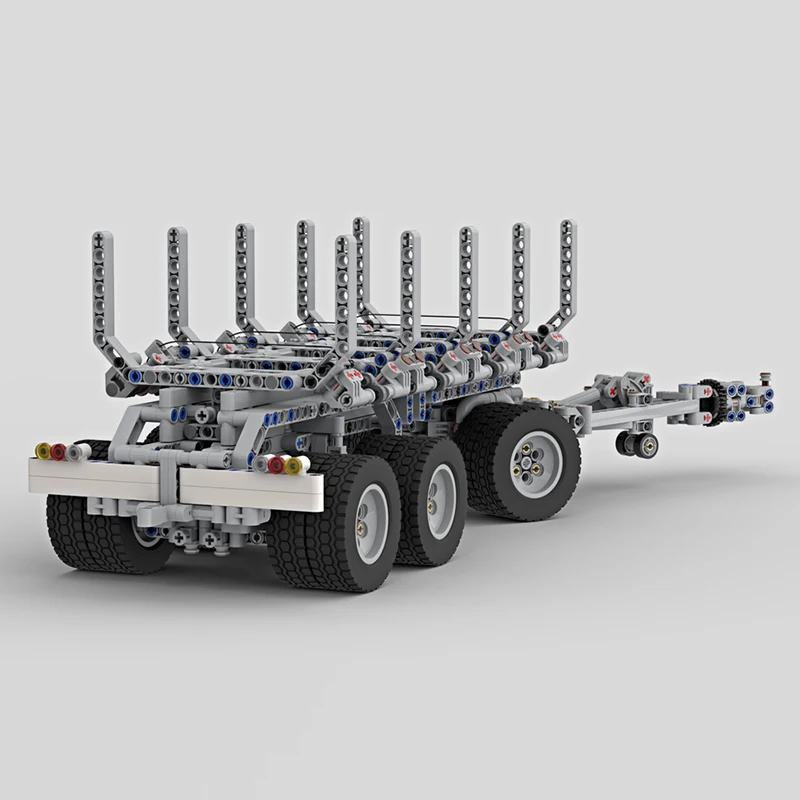 Cidade modelo de carro moc tijolos de construção plataforma giratória drawbar reboque tecnologia modular crianças presentes do feriado montar brinquedos terno
