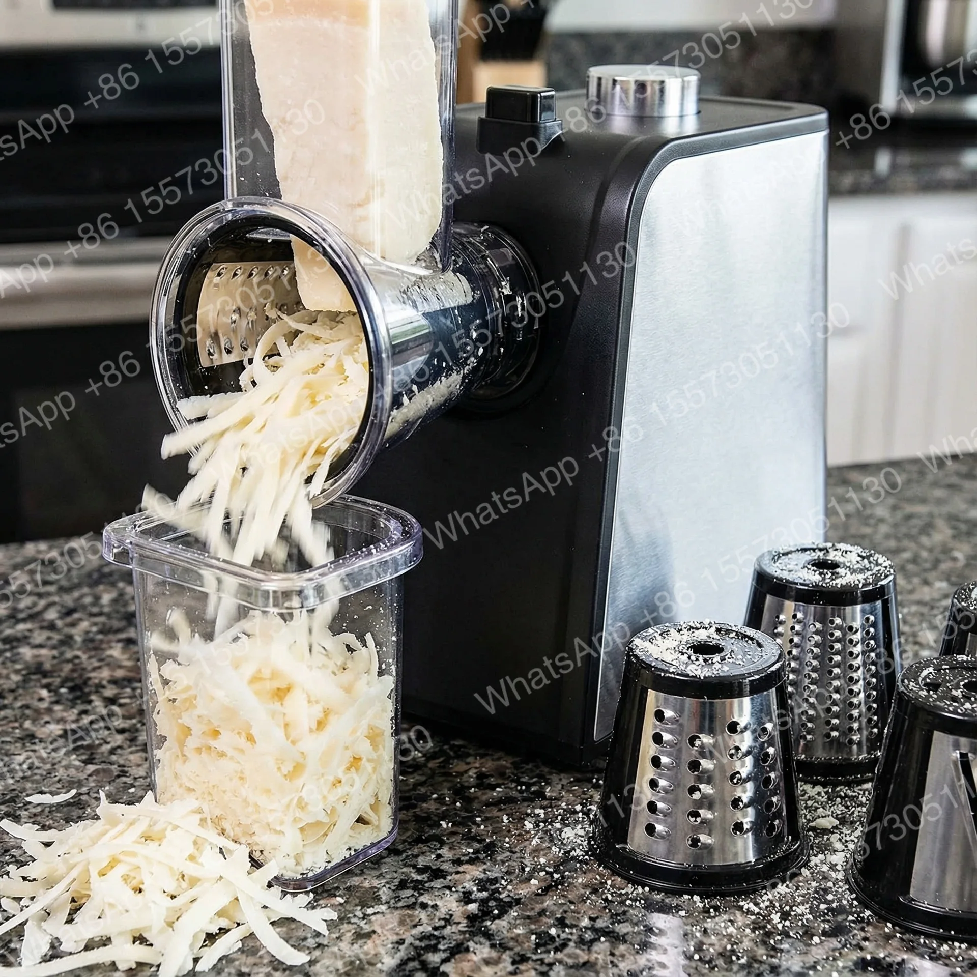 Electric vegetable cutter 5-in-1 multi-functional shredding, slicing, grinding powder, vegetable cutter 1000W