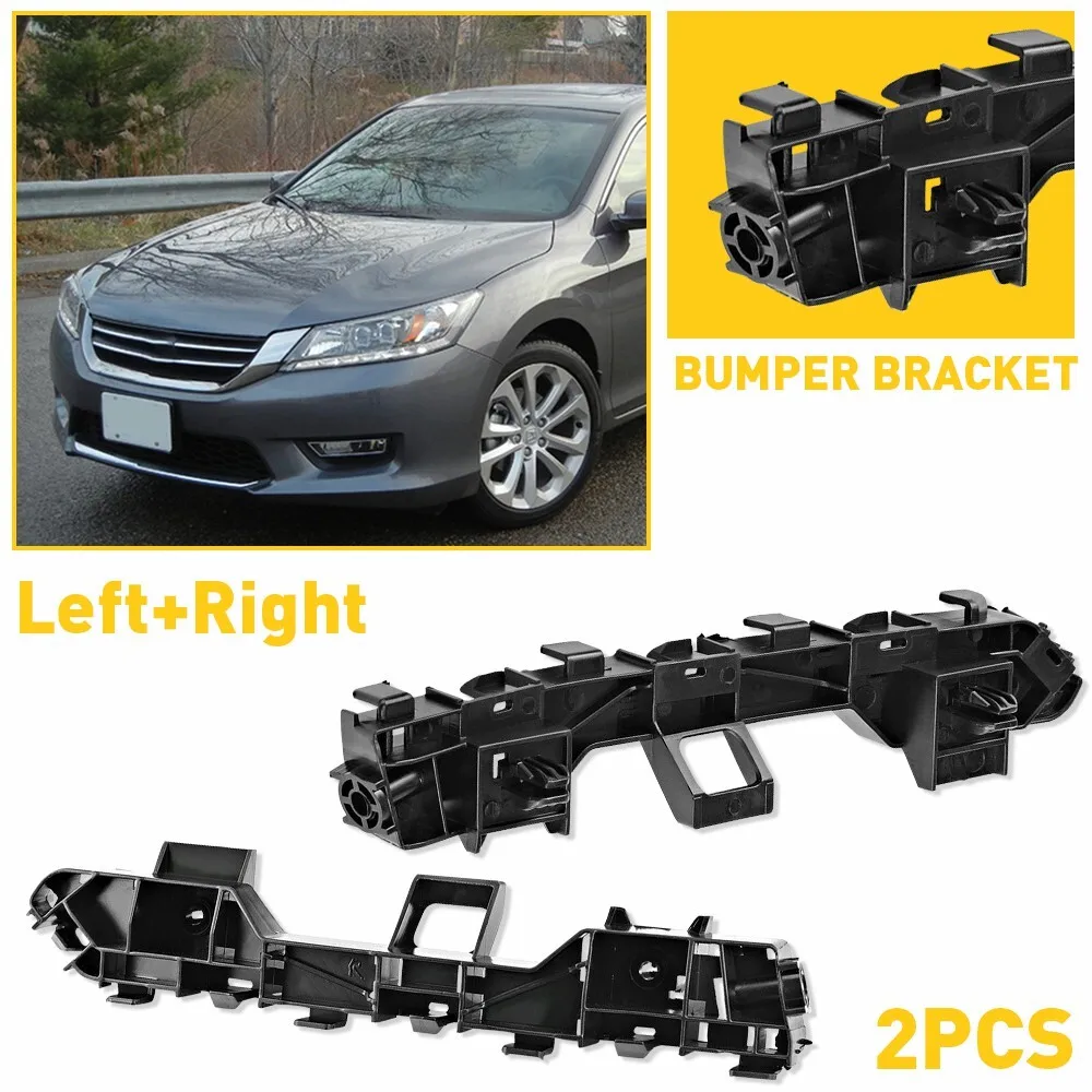 

2pcs 71198-T2A-A01 71198T2AA01 71193T2AA01 71193-T2A-A01 Car Front Bumper Support Brackets Holder For Honda Accord Sedan 13-17