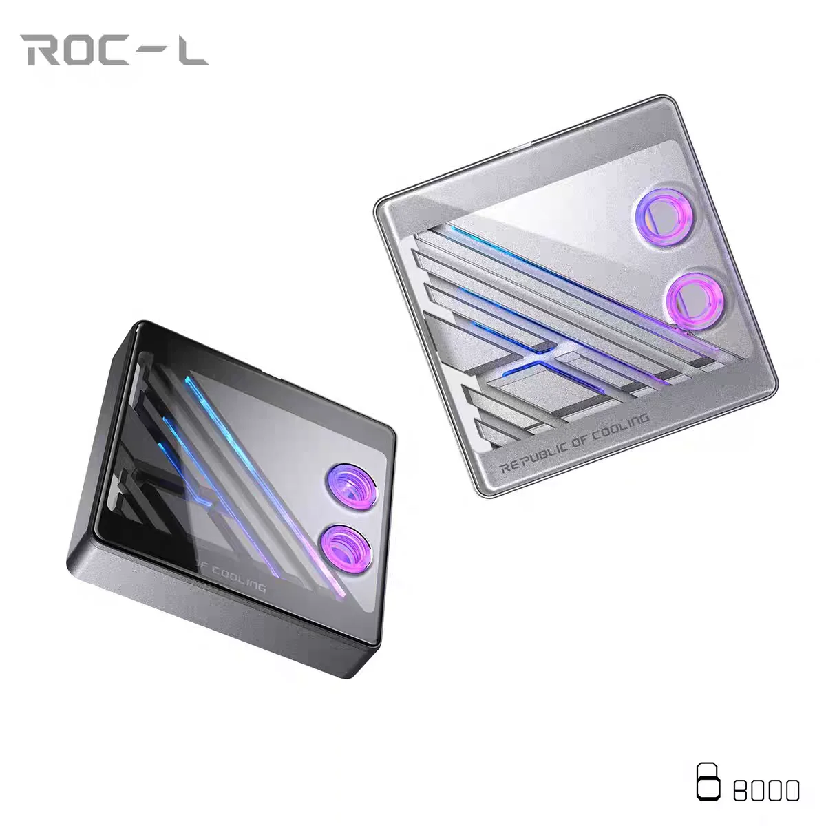 

BOOO ROC-L Split Liquid Loop Glass CPU Water Block For INTEL Lga 115X,17XX,18XX/ AM4,AM5 5V 3PIN ARGB,G1/4" Black,Silver