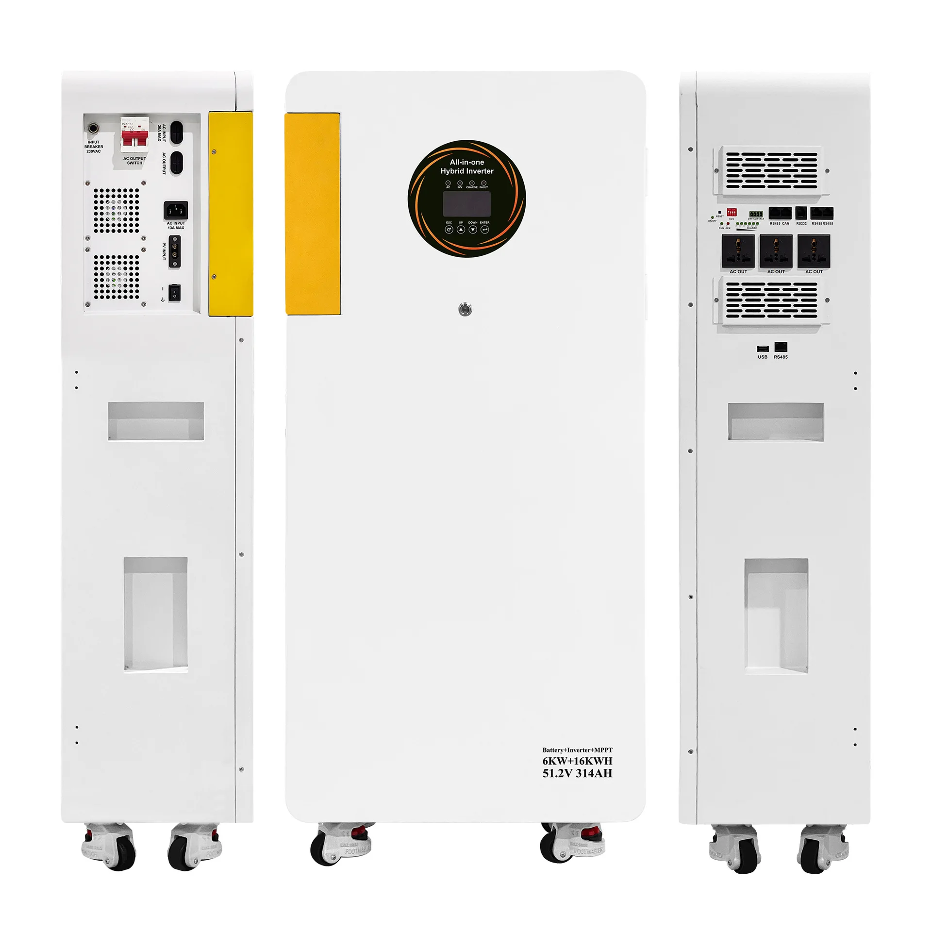 Off-grid 16kw home energy storage battery system solar power generation system household photovoltaic energy storage all-in-one