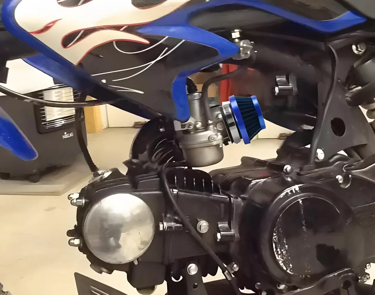 

38mm 42mm 44mm 50mm 58mm Air Filter Clearner For Gas Motorized Bicycle Push Mini Moto Pocket Bike ATV Quad 4 Wheeler Motorcycle