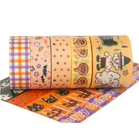 11Pcs Halloween Paper Tape DIY Diary Album Journal Scrapbooking Decoration Halloween Decorative Stickers DIY Handbook Material 6
