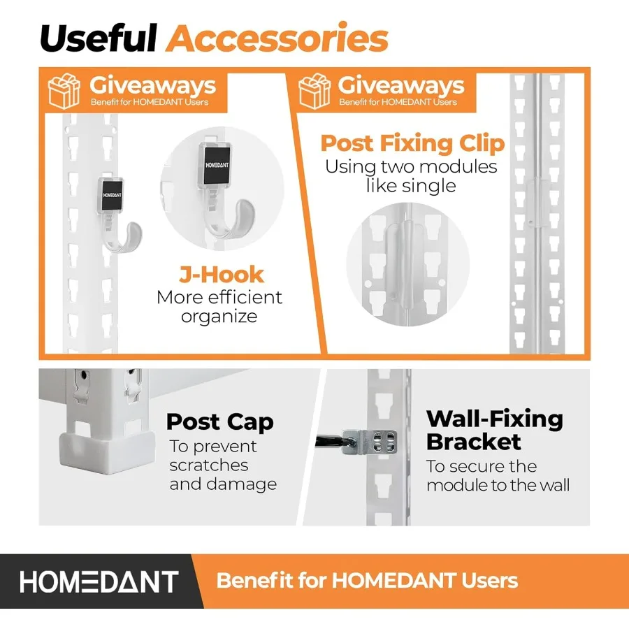 5 الطبقة الأبيض رفوف التخزين قابل للتعديل مغلفة Boltless المرآب رفوف معدنية وحدة الثقيلة فائدة رف الرف مستودع Pa #6