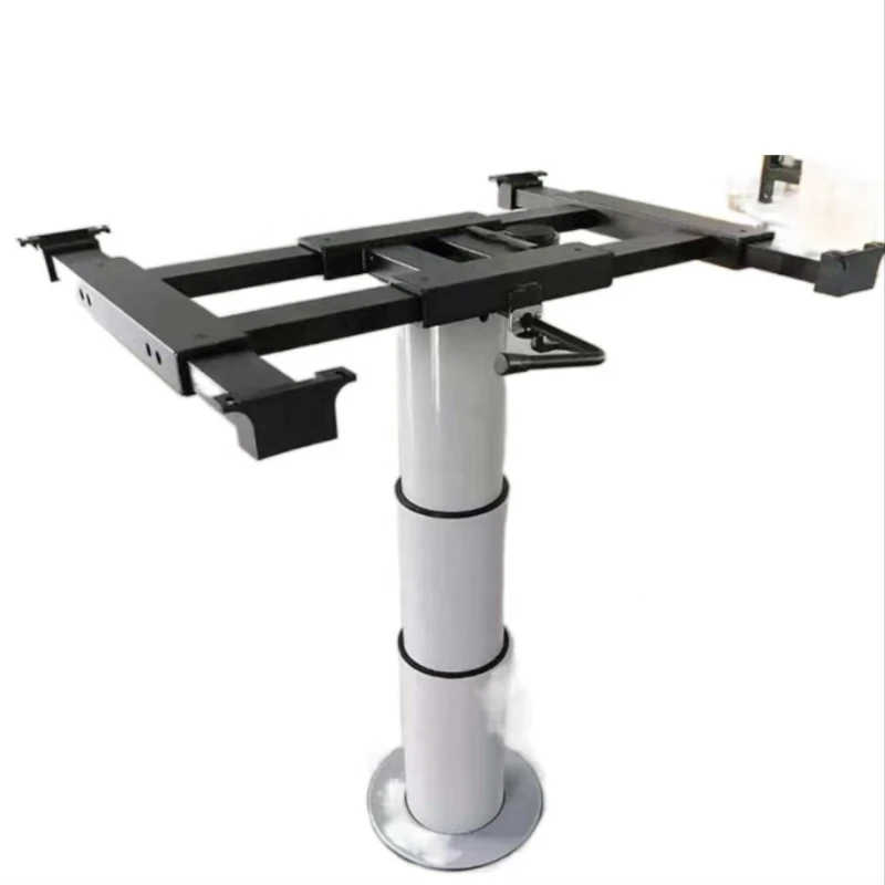 RV lift rotating table legs Trailer modification accessories four sliding pneumatic lift steering table frame