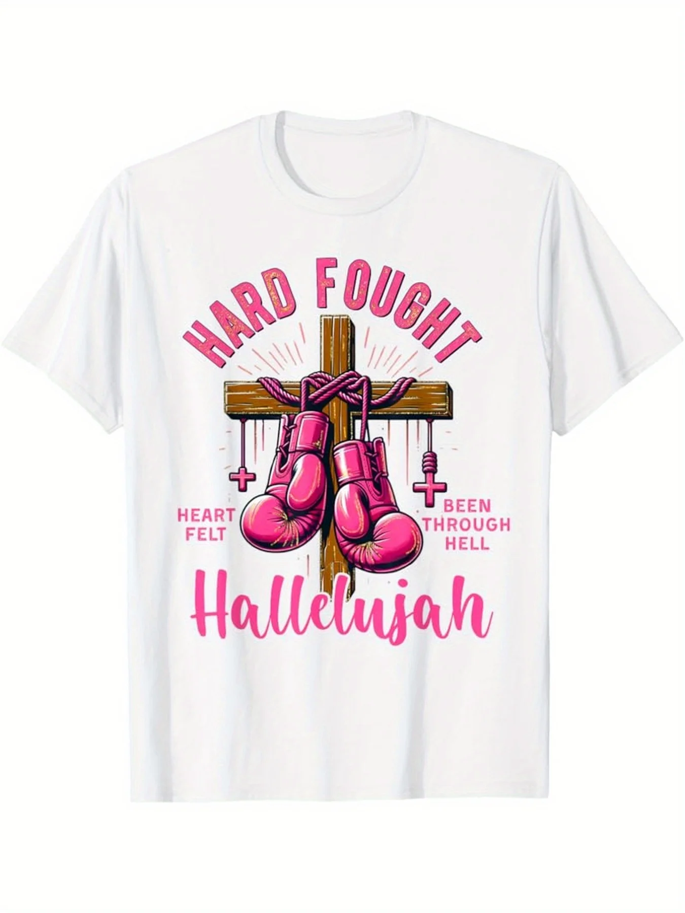 T Shirts For Men-Brandon Hard Fought Hallelujah Praise Jesus Lake T-Shirt T Shirts With Funny Satings T Shirts For Men Graphic 6