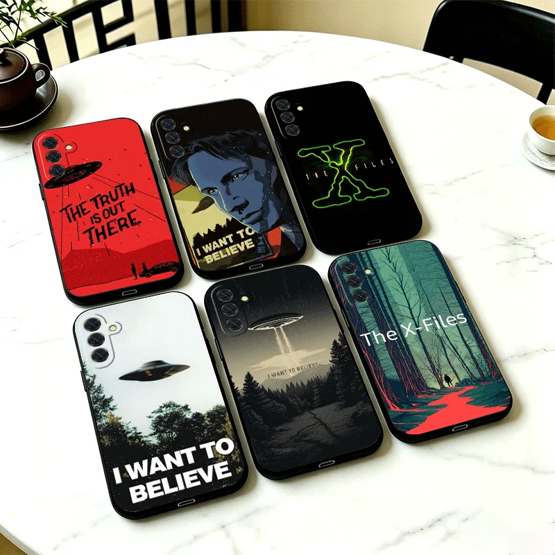 Coque de téléphone The X Files I Want to Believe pour Samsung A13 A14 A15 A16 A17 A53 A54 A55 A56 A57 A33 A34 A35 A36 A37 A23 A24 A