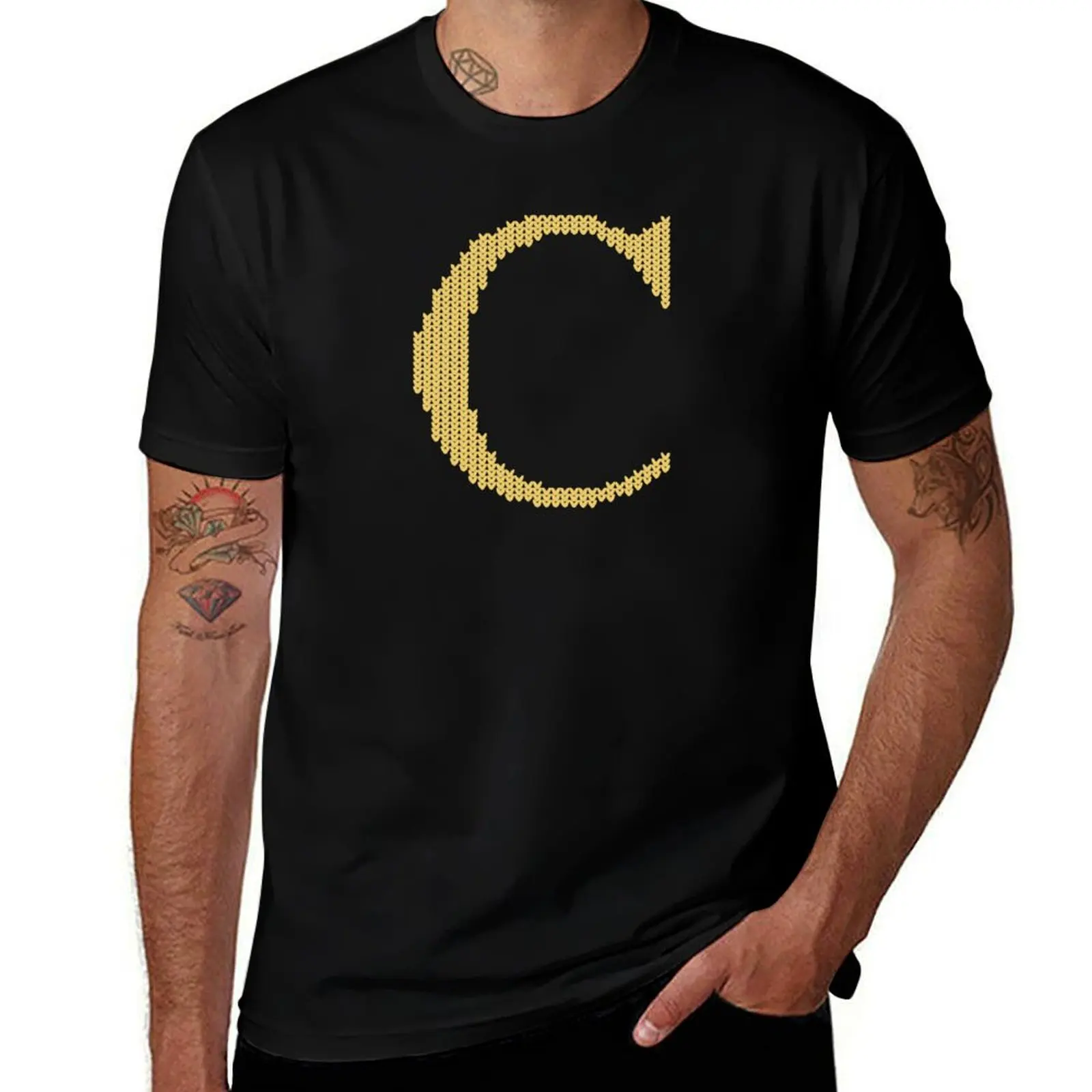 Weasley sweater - letter C T-Shirt Work Utility Short Sleeve Shirt T-Shirt