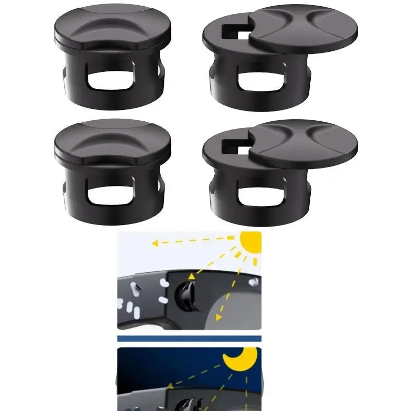 2/4Pcs Smart Glasses LED Light Cover for Meta HSTN Ray-Ban UV Protection Light Blocker for Hiking Cycling
