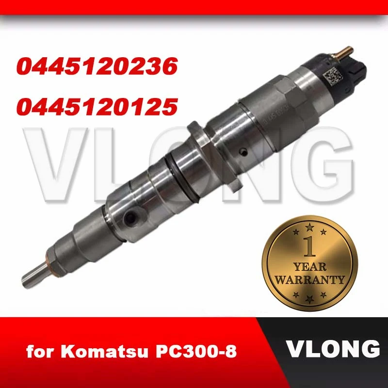 

Common Rail Fuel Diepenser Inyector 0445120125 6745-11-3102 Komatsu PC300-8 Cummins ISEL Fuel Injector 0 445 120 236 0445120236