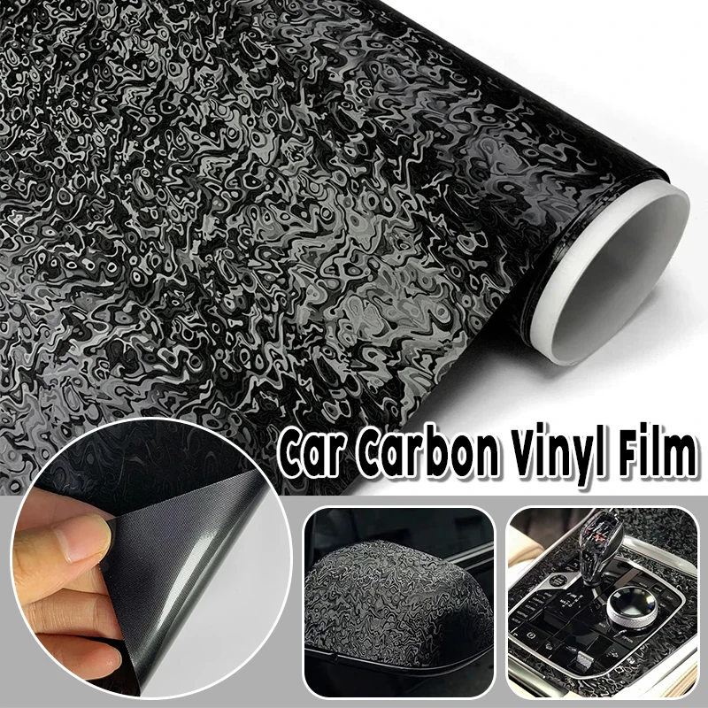 

Carbon Fiber Car Carbon Vinyl Film DIY Waterproof Car Stickers Modified Vinyl Wrap Films Color Change Film for Auto Accessories