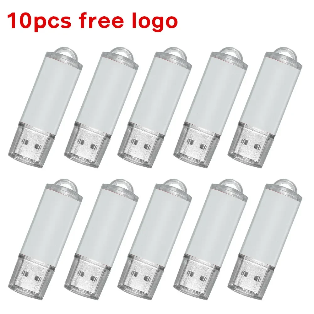 Free Custom 10PCS/lot USB Flash Drive Pen Drive 256MB 512MB 1GB 2GB 4GB 8GB 16GB Pendrive Memory Stick 32GB 64GB 128GB USB Stick