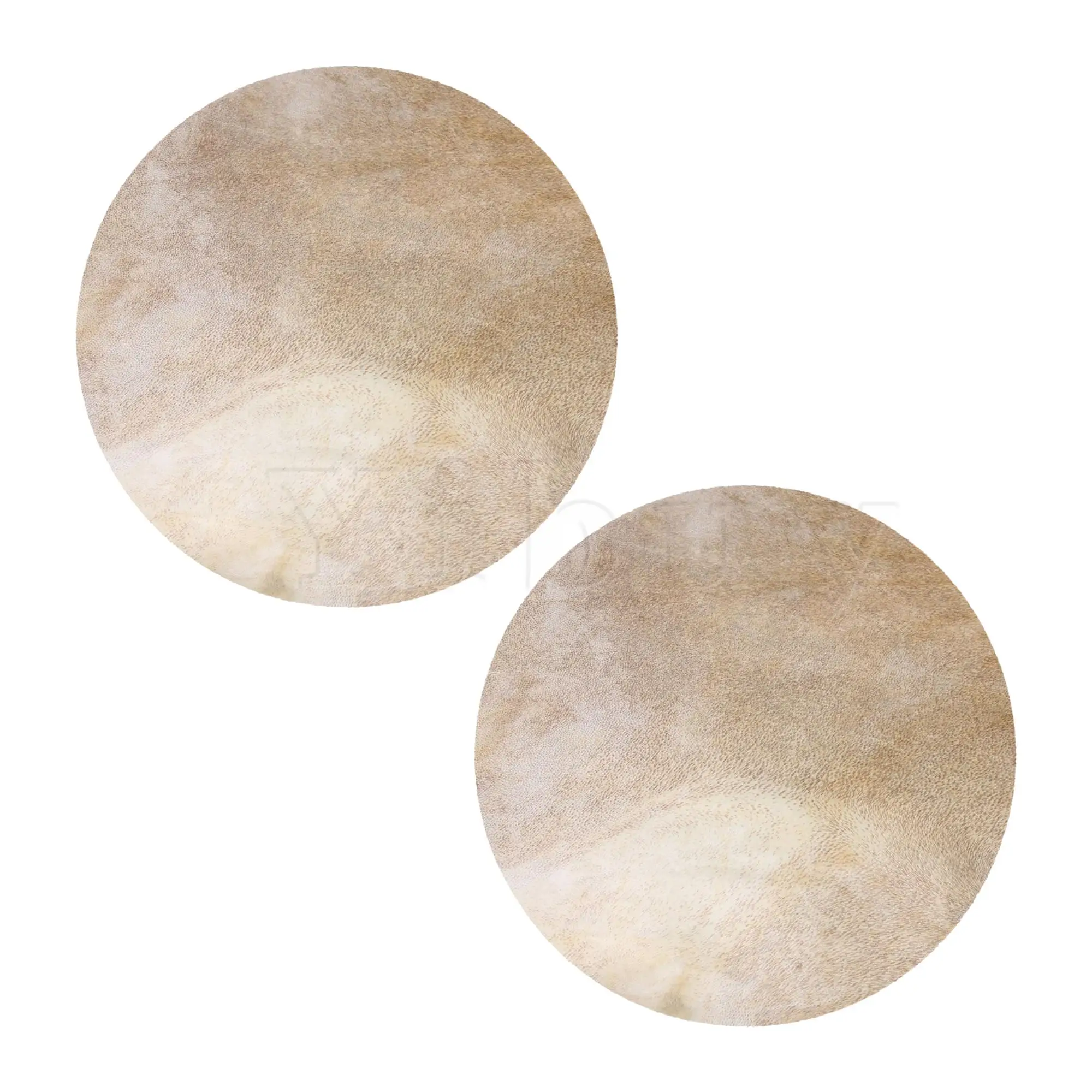 

Yibuy 2Pcs African Tambourine Drum Head Cover 12" 400mm Dia x 1mm Thickness