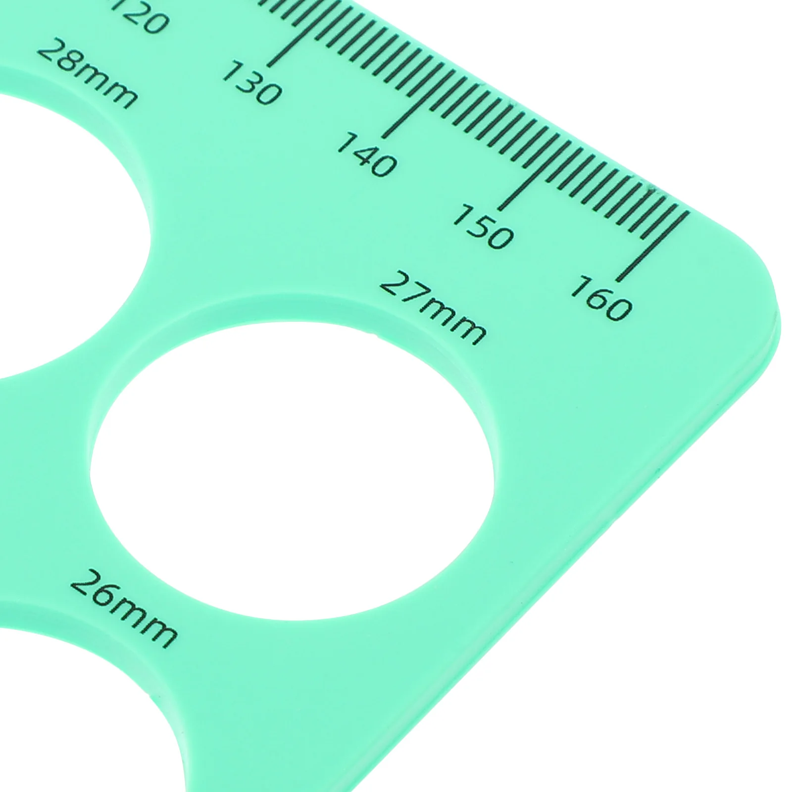 

1Set Flange Size Measuring Card Measurement Tool for Breast Silicone Accurate Clear Scale Measuring Tape
