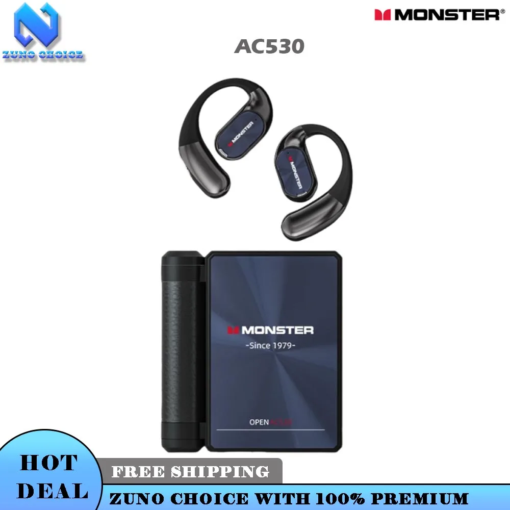 MONSTER AC530 Wireless Bluetooth Earphones Bone Conduction Ear