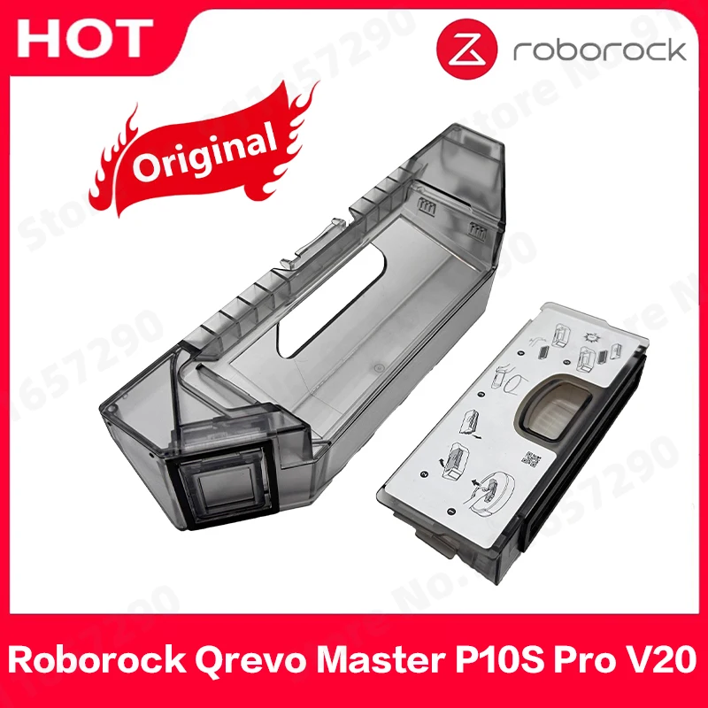 

Roborock Qrevo Master P10S Pro V20 Dust Box Spare Parts Robot Vacuum Cleaner Replacement Dust Bin Dirt Collection Accessories