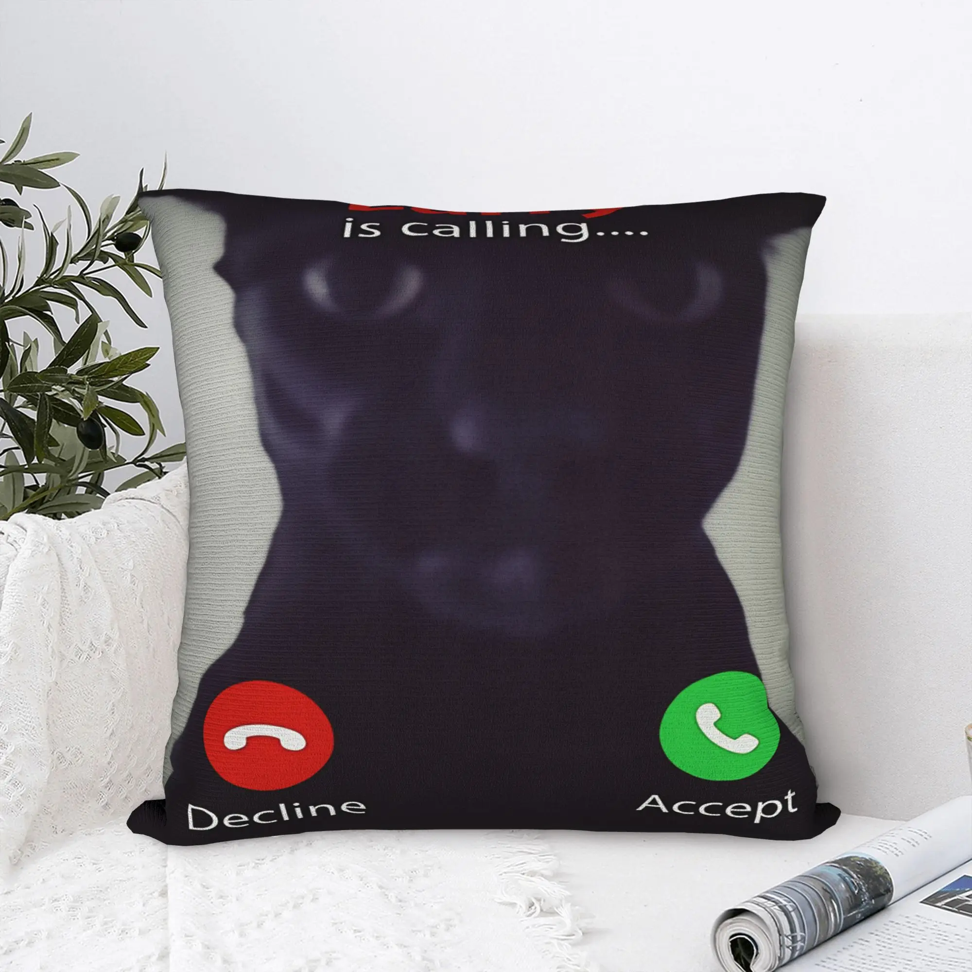 Evil Larry Cat Dank Brainrot Meme Pillowcases  Morden Pillow Case For Sofa Car Home Decor Comfy Pillow Cover