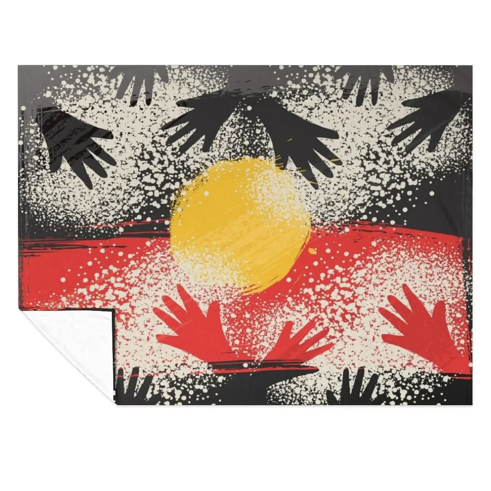 

Awesome Aboriginal Dot Art Throw Blanket Furry For Decorative Sofa Camping Flannel Fabric Blankets