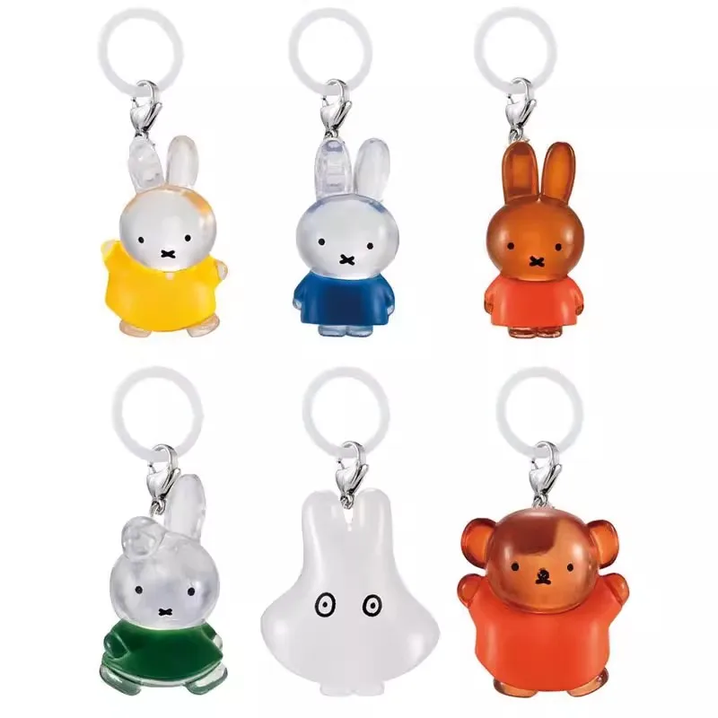 

Bandai оригинальные 6 шт. Gashapon Miffy лучшие игрушки для детей подарок Коллекционная модель украшения