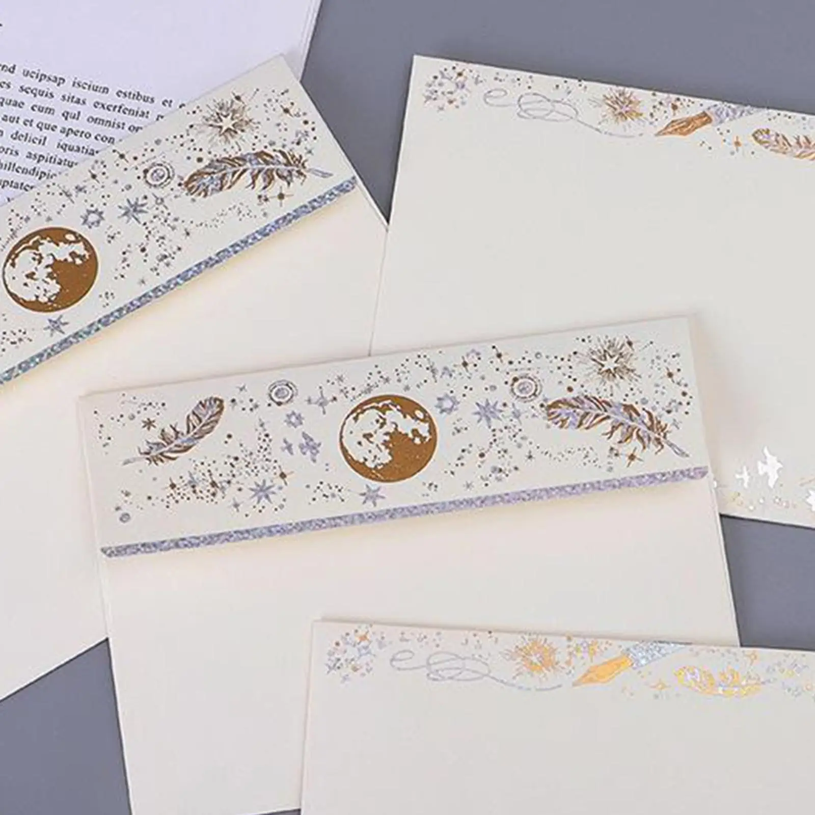 Antique Cowhide Envelope Letter Stationery Paper Set Vintage Writing Envelope for Gift Wrapping and Birthday Invitations