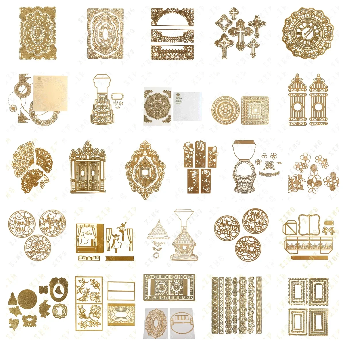 

Present Pop-Up Card 3D Frame Dies Metal Cutting Dies For Scrapbooking Paper Making Embossing Card Crafts Die Cut Making Stencil
