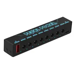 Guitar Power Supply 8 Output Fully Isolated Power Supply Guitar Effect Pedal Power Supply Isolated Pedal Board Power Supply For