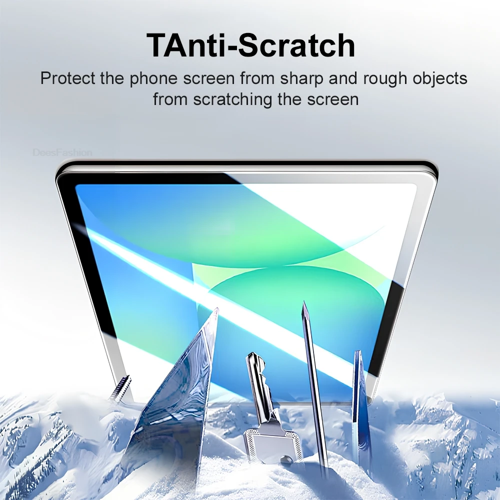 Tempered Glass Screen Protector Dust Free For Samsung Galaxy Tab A8 A9 Plus S10 FE Plus S7 S8 S9 S6 Lite One Click Dust Free view 4