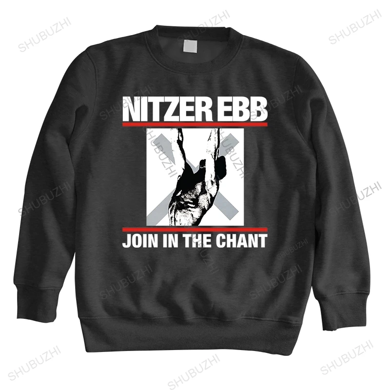 Men streetwear spring sweatshirt shubuzhi cotton hoody NITZER EBB JOIN IN THE CHANT homme high quality fashion hoodie tops