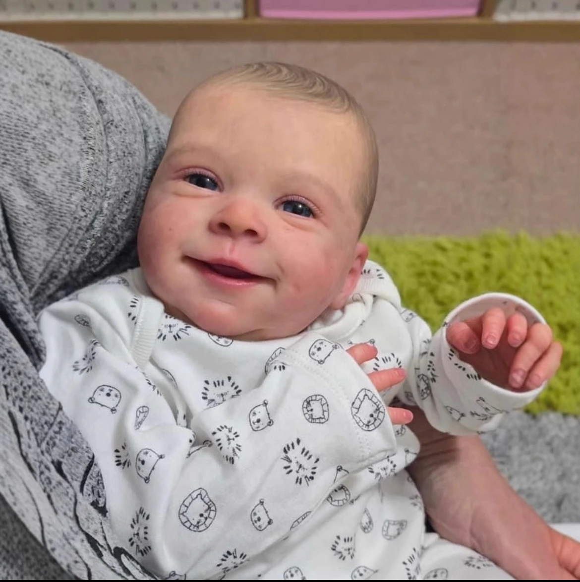 48cm Birthday Surprise Reborn Doll - Lifelike Open Eyes, 3D Veins & Premium Soft Touch, Ideal Gift for Children