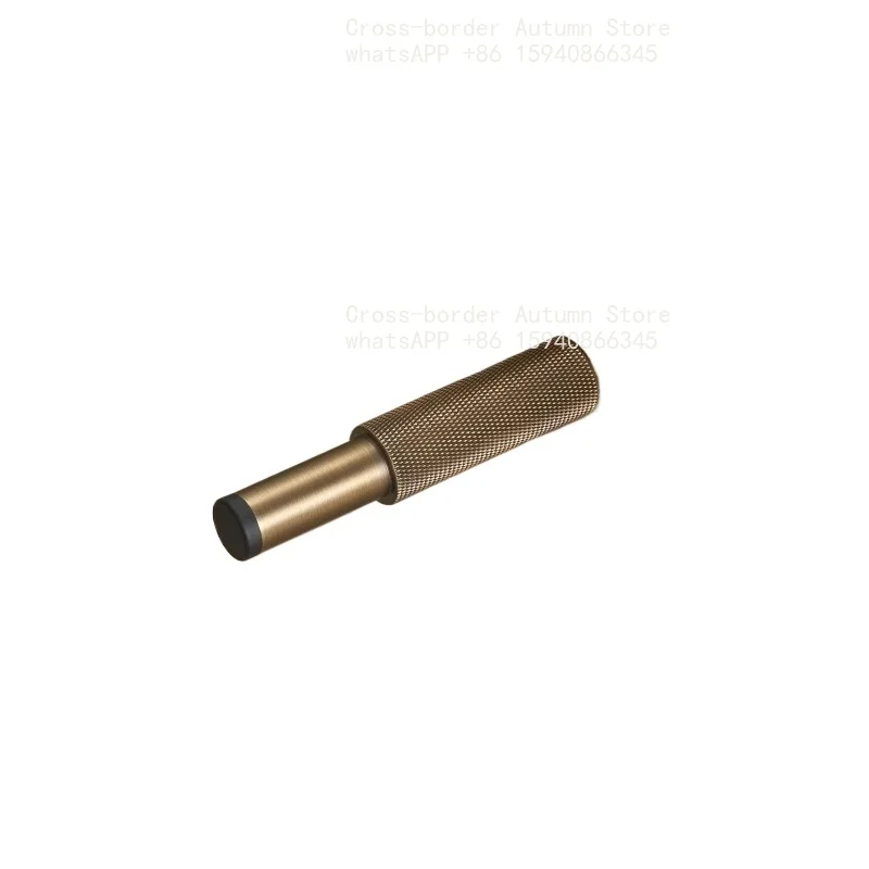 Brass Knurled Door Stop Bathroom Door Room Stopper Heavy Duty Floor Wall Mount Bumper Holder Catch Antique Brass