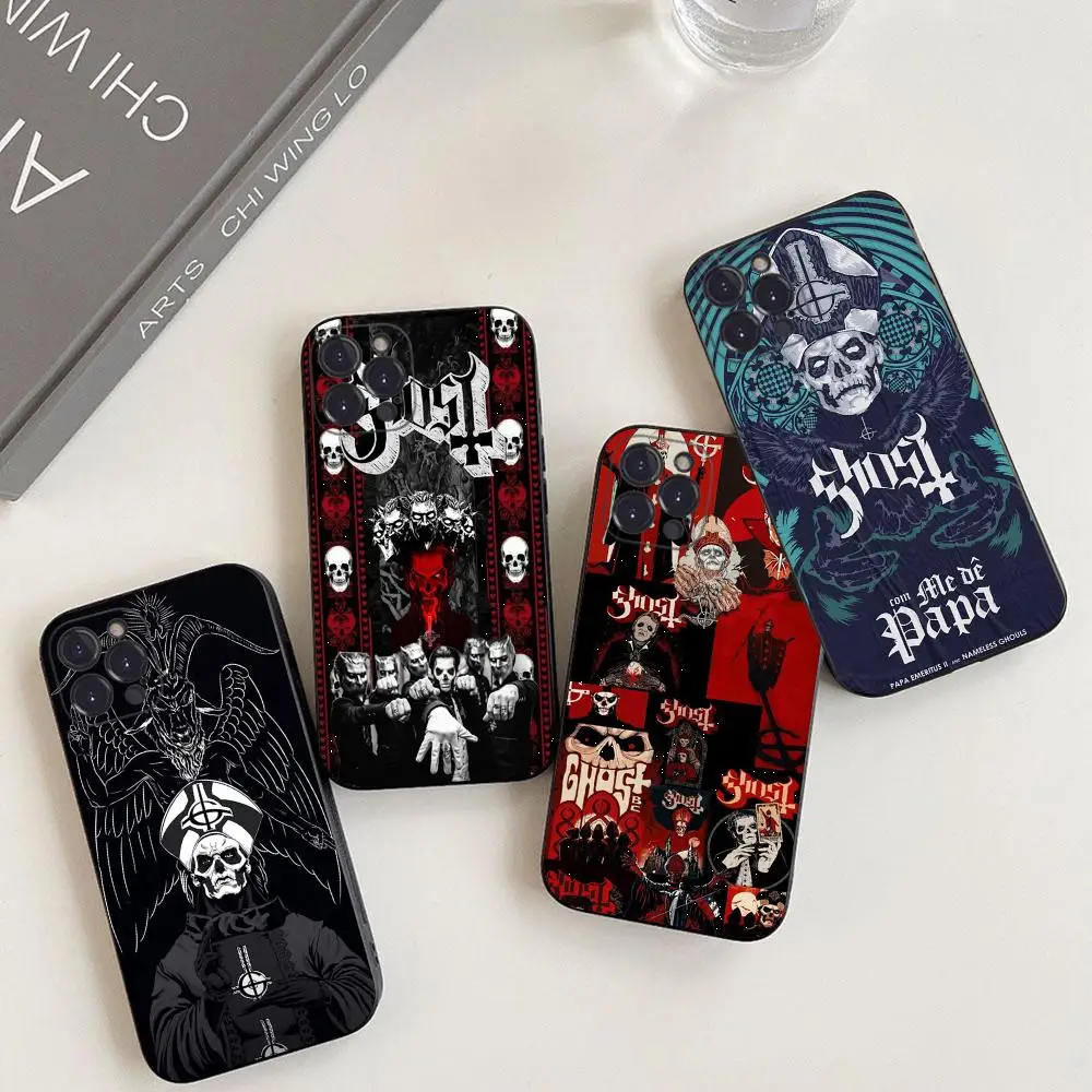 Casing ponsel Band hantu, pelindung HP untuk iPhone 14 11 12 13 Mini Pro XS Max 6 7 8 Plus X XR SE 2020 Funda