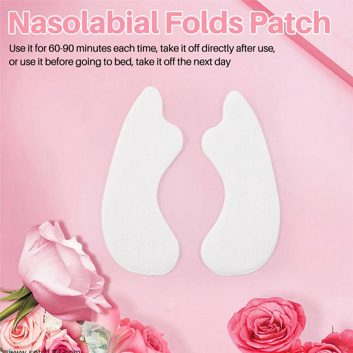 Hunmui แผ่นแปะรอยขมวดคิ้ว5คู่แผ่นลอกริ้วรอยบริเวณจมูกลดริ้วรอยสติกเกอร์ช่วยลดริ้วรอยให้ความชุ่มชื้นกระชับใบหน้า