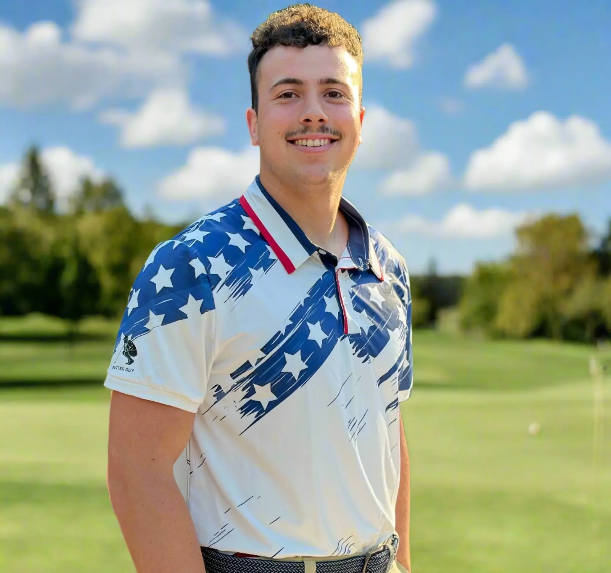 

Футболка-поло Putter Guy USA, рубашка-поло для гольфа, спортивная рубашка для активного отдыха, весенняя спортивная мужская футболка, детская одежда, футболка Y2k для женщин