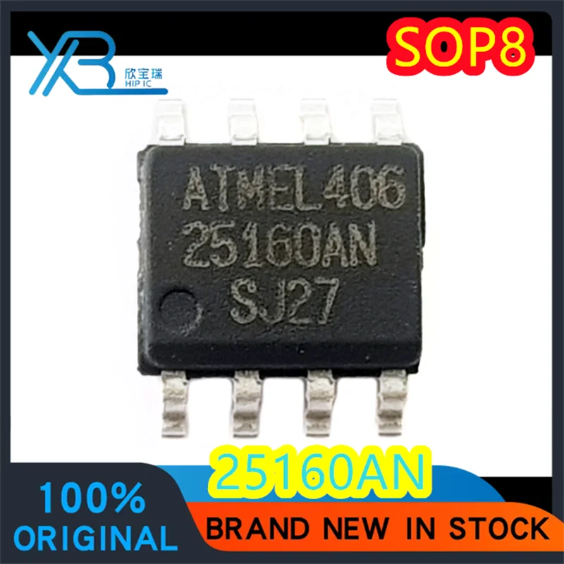 

Memory Integrated IC, Normal Operation, Delivery Block, AT25160AN-10SJ-2.7, AT25160AN, 25160AN, SOP8, 4 Pcs, 50 Pcs