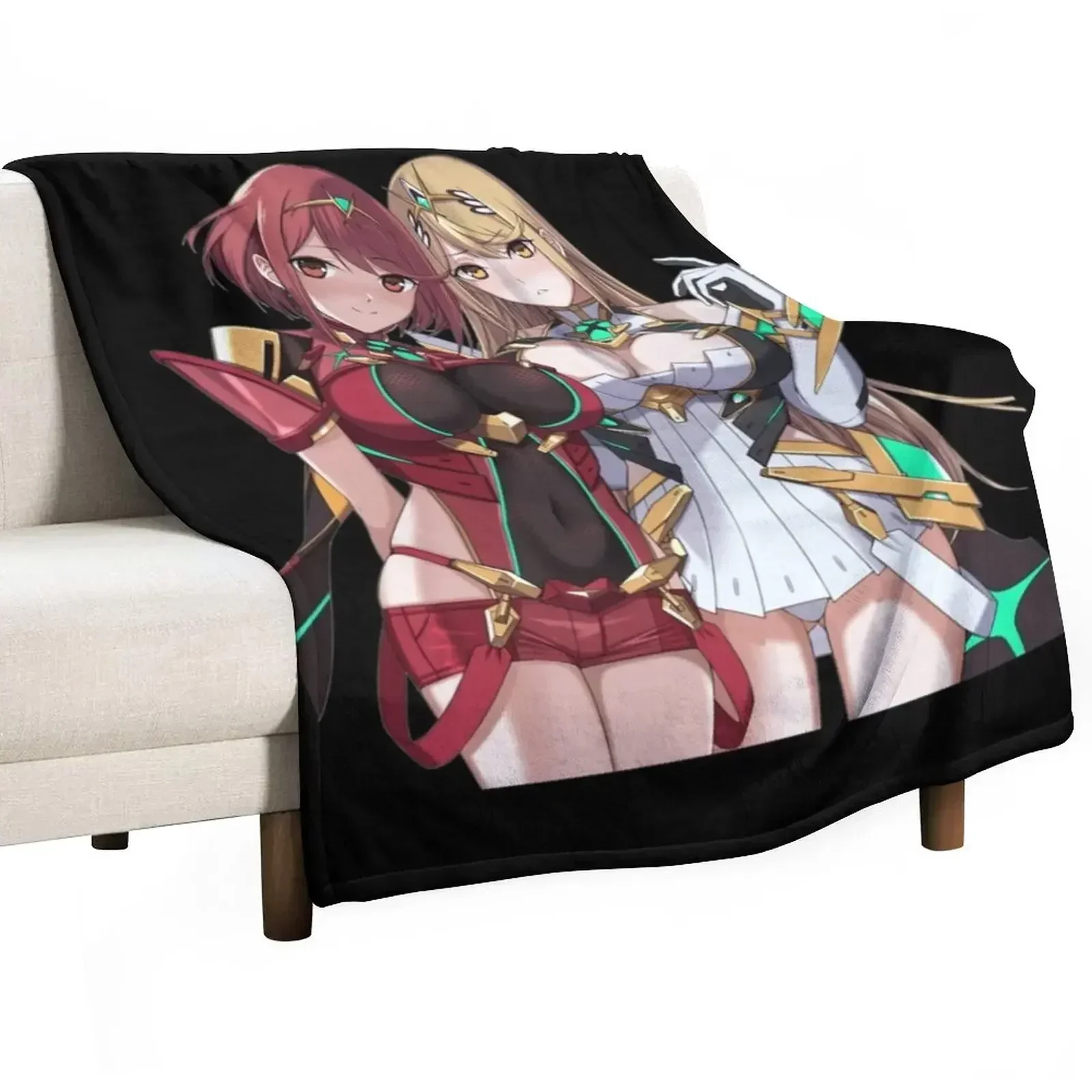 

Pyra & Mythra - 8Classic . Throw Blanket Wrinkle Resistant Lightweight Blanket