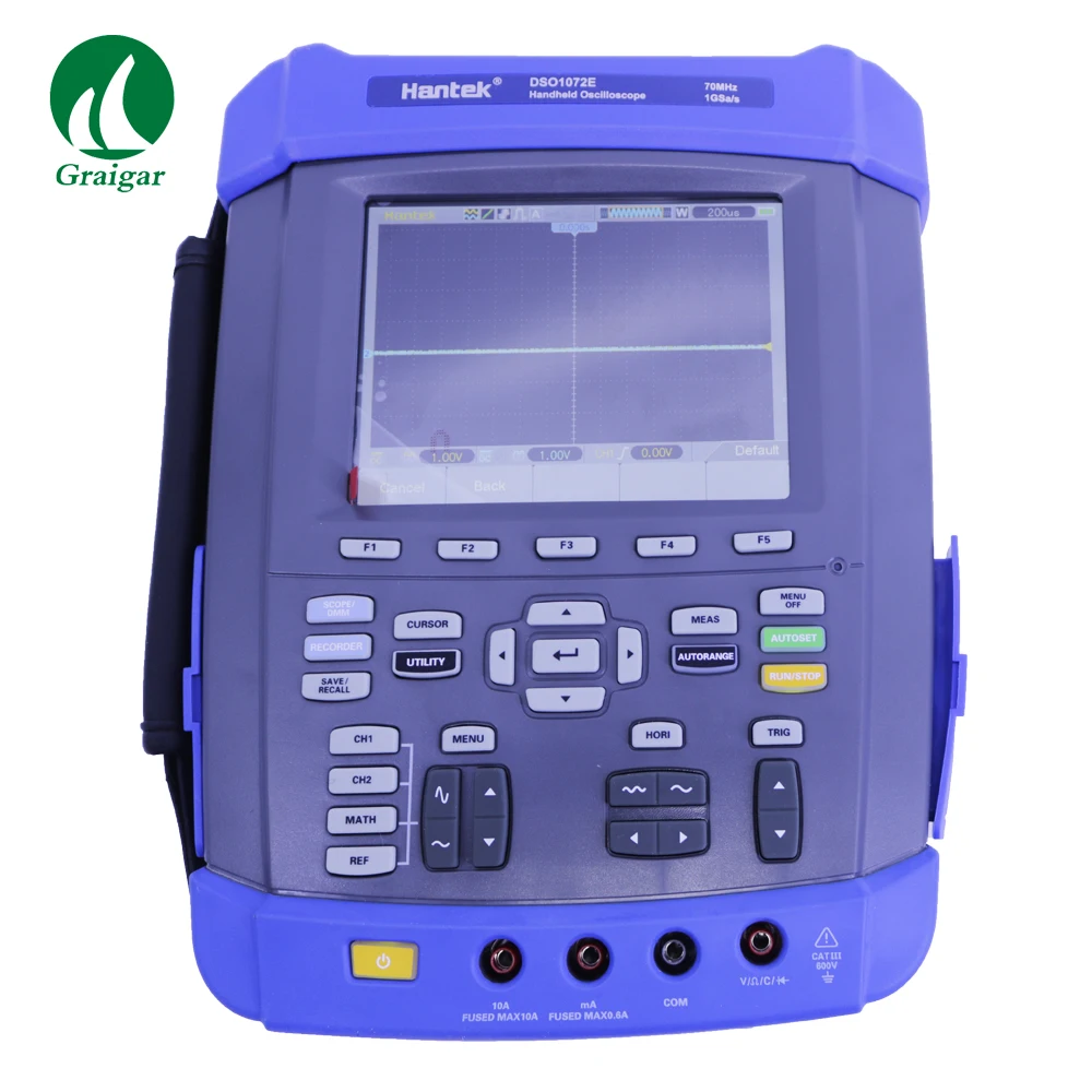 Hantek DSO1072E Digital Portable Oscilloscope Recorder DMM FFT Spectrum Analyzer Frequency Counter 1GS/s 70MHz