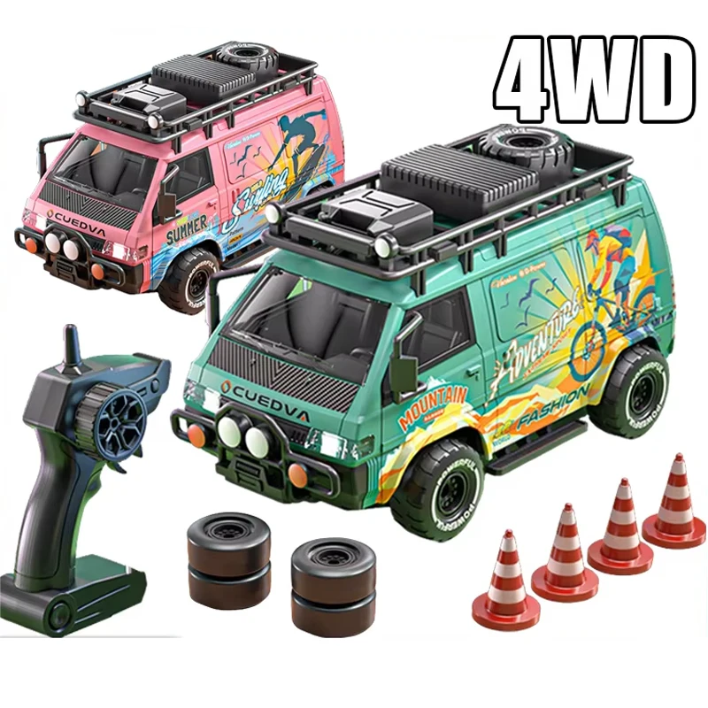

Delika 1:24 Rc Car 4WD Drift Van Off-Road High Speed Delica Style Wuling Electric Remote Control Car Toy Truck for Boys Toy Gift
