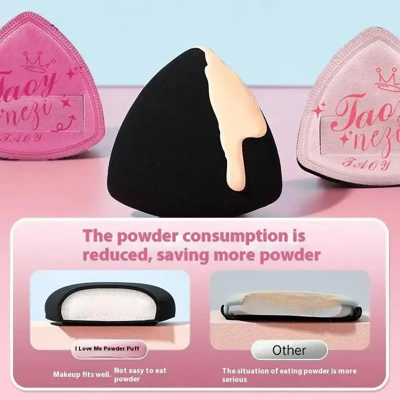 1 SZT. Puszysta Gąbka do Makijażu, Miękka, Dwustronna, do Użytku na Mokro i Sucho, Aplikatory do Podkładu, Modny Design z Pudełkiem