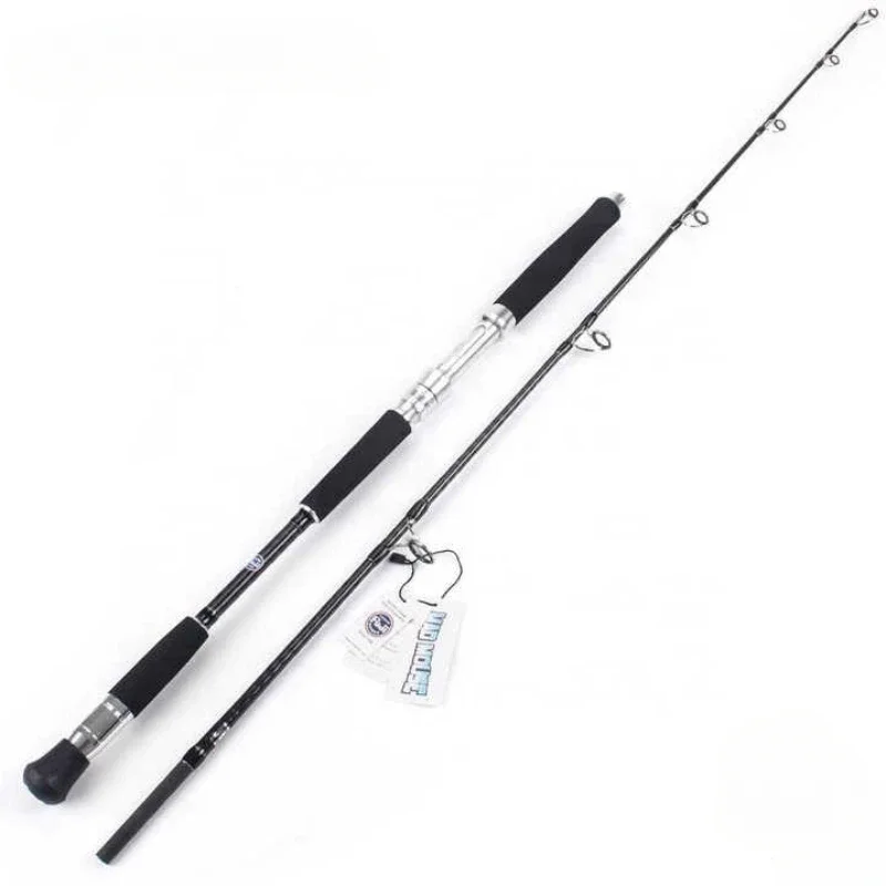 Carbon Fishing Rod 1.68M/H 1.9H 2.4M/H Japan Fuji Guides Big Drag Power Ocean Jigging Rods Hardness for 24-32kg Fish